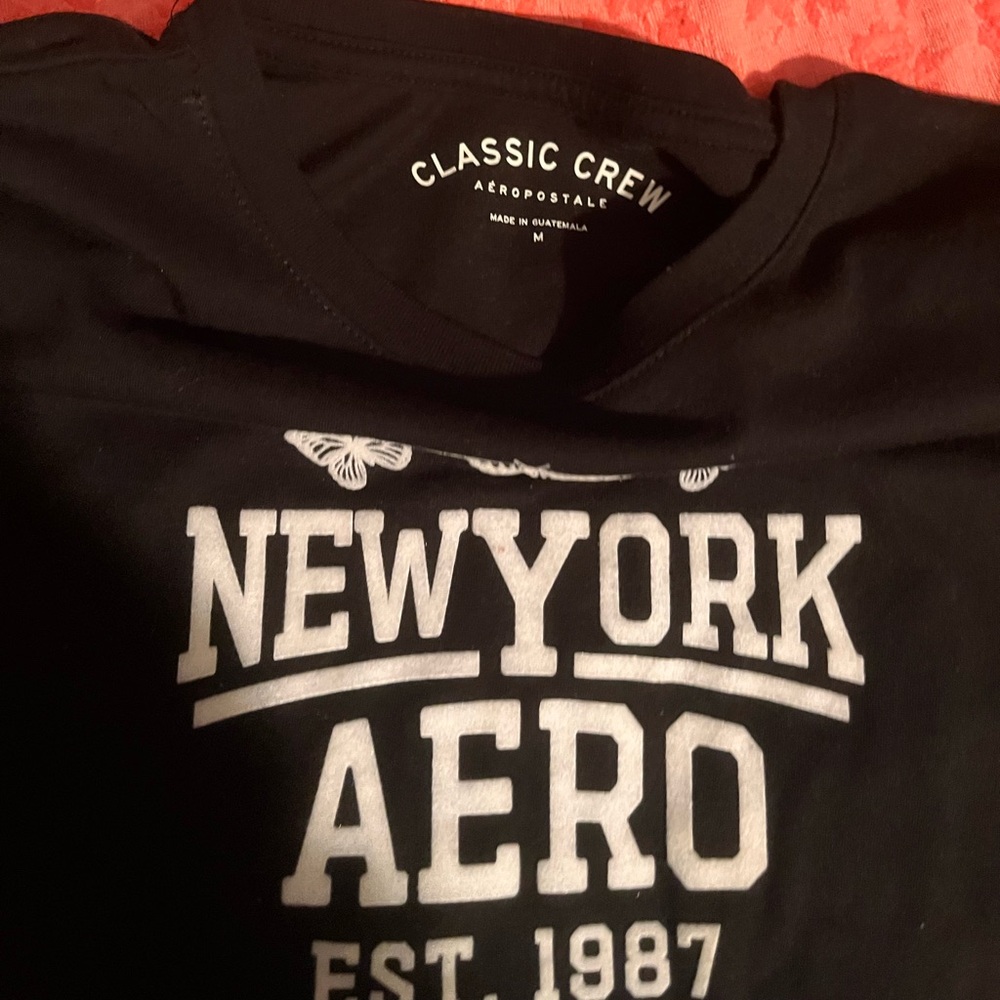 Aeropostale Black and White New York Graphic Tee